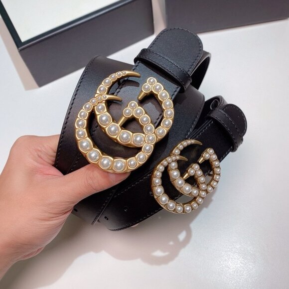 Gucci marmomt pearl belt - Picture 1 of 7